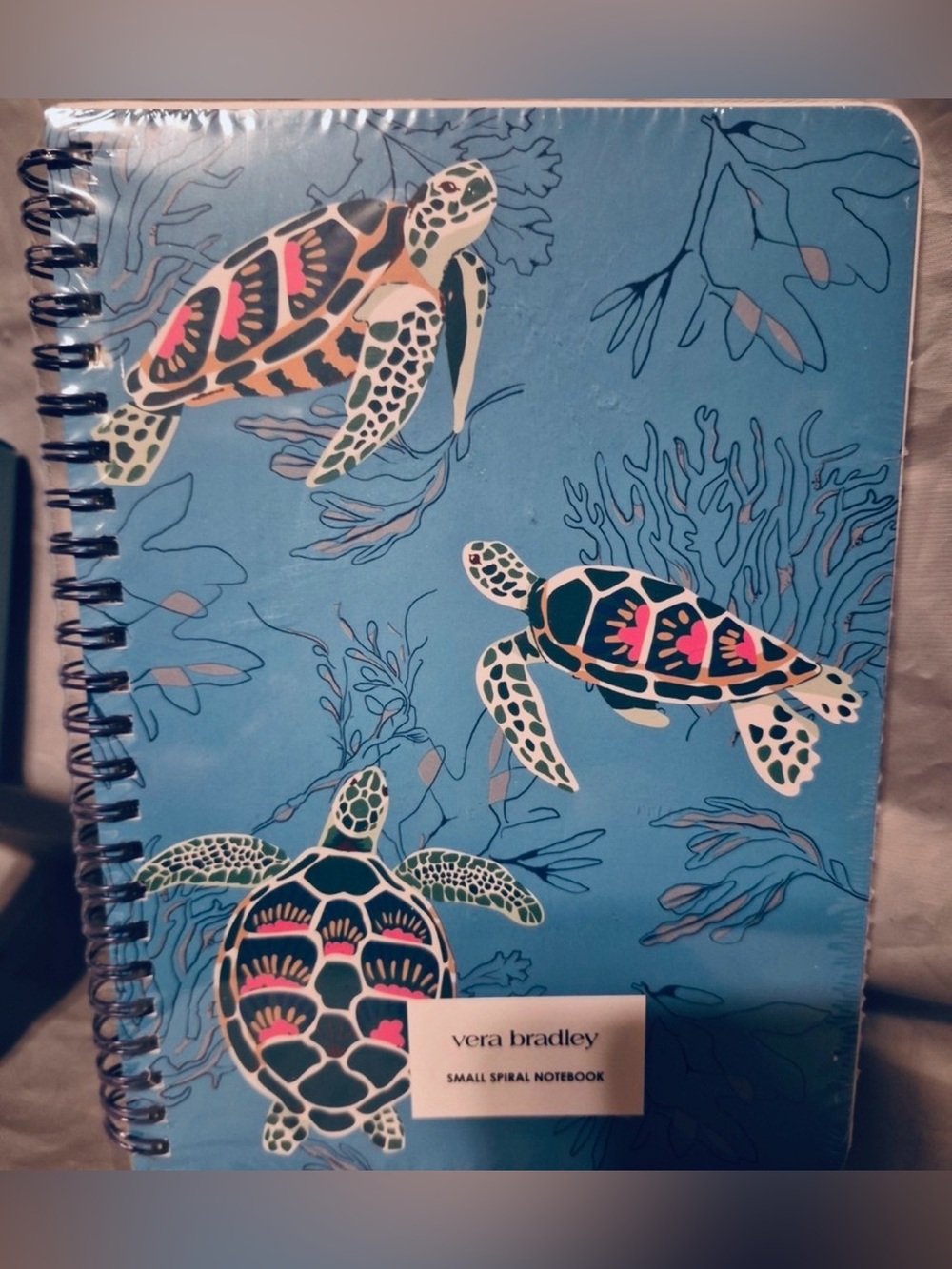 NWT: Vera Bradley Large Spiral Notebook with turtle design